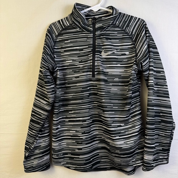 Nike Black White Gray Dri-FIT Pullover Women’s Size XS - Picture 1 of 5